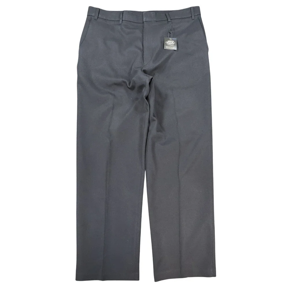 Levi's Action Slacks Mens 38x31 Black Dacron Polyester Regular Fit Dress Pants
